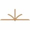 Ekena Millwork Redmond Smooth Timber Gable Bracket, Western Red Cedar, 108"W x 40"H x 3 1/2"D x 3 1/2"F, 9/12 Pitch GBW108X40X0404RED00SWR - alternate 1